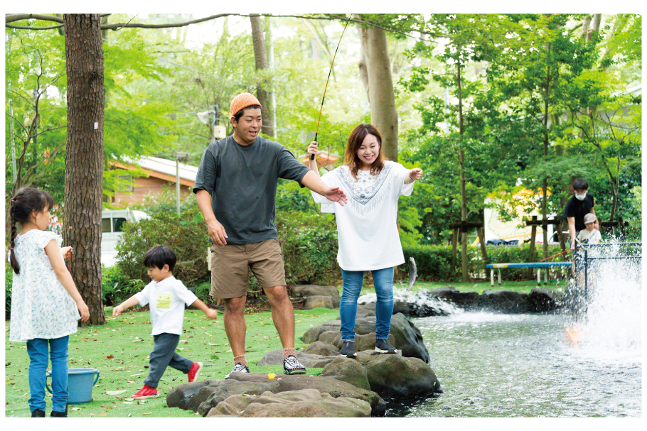 清水公園,ニジマス釣り
