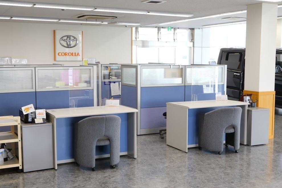 我孫子店,受付カウンター