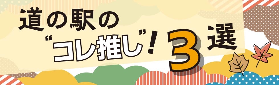 ドライブプラン-道の駅の“コレ推し”！3選