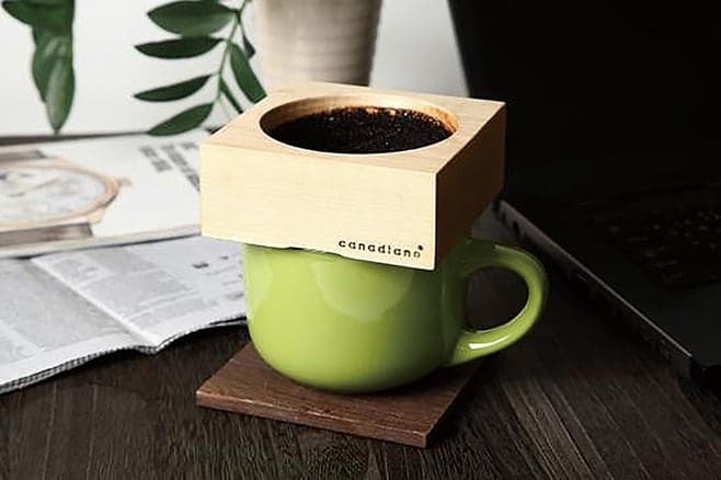 天然木の香りをコーヒーにプラスする木製コーヒードリッパー,カナディアーノ