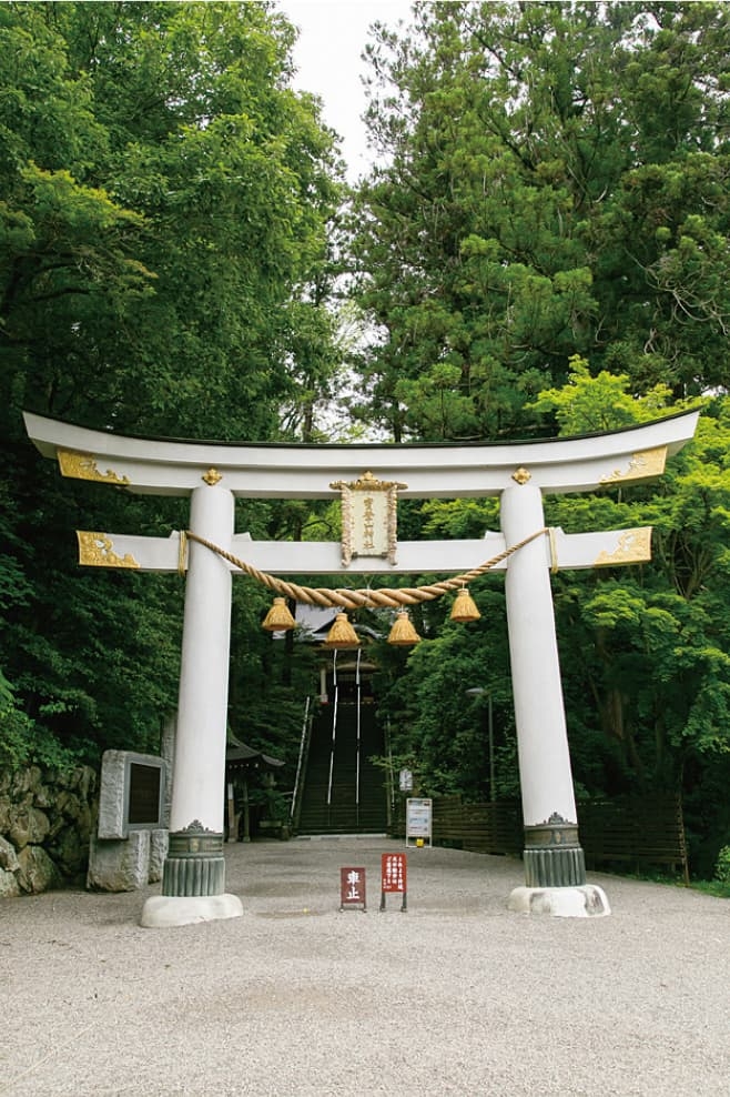 【ドライブプラン】寶登山神社の白い鳥居