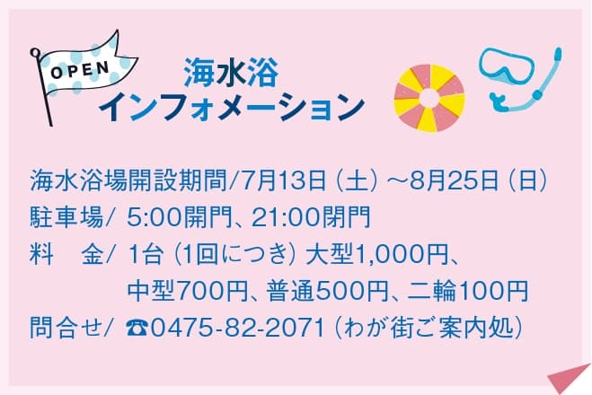 【ドライブプラン】本須賀海水浴場の海水浴インフォメーション