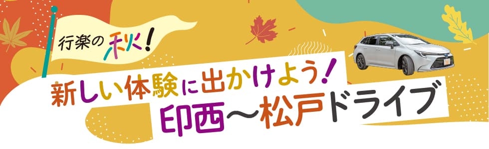 ドライブプラン-新しい体験に出かけよう！印西〜松戸ライブ