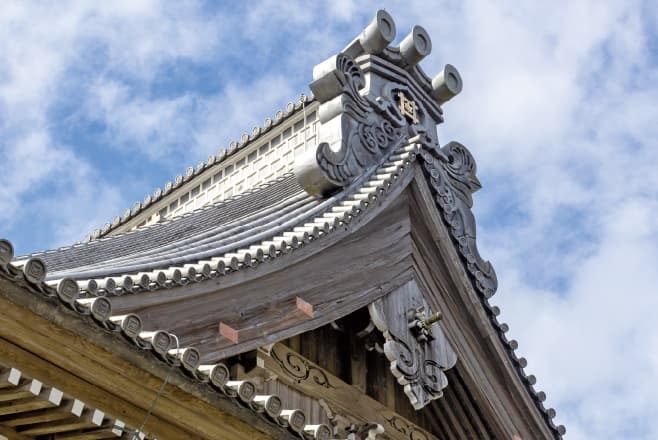 【ドライブプラン】誕生寺の祖師堂の屋根