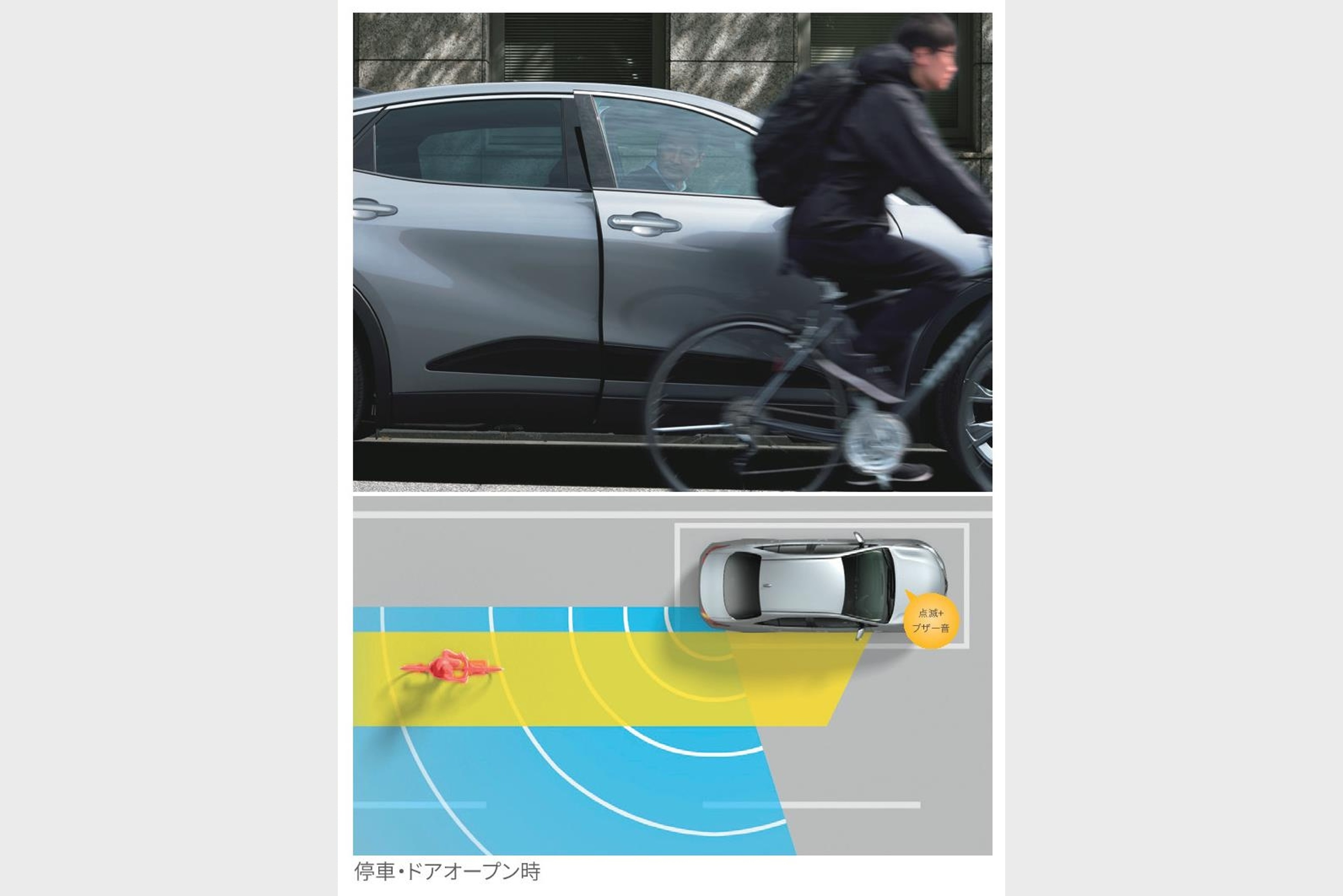 【モデル入り素材】安心降車アシスト［SEA］