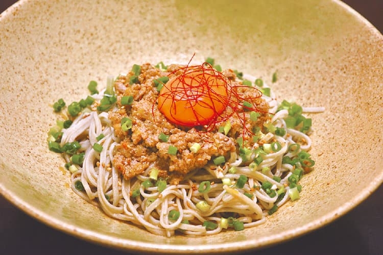 蕎麦ダイニングRyu庵のまぜタンタン