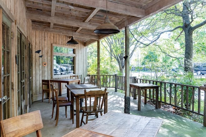 【ドライブプラン】148CAFE（BARN & FOREST148の）バルコニー