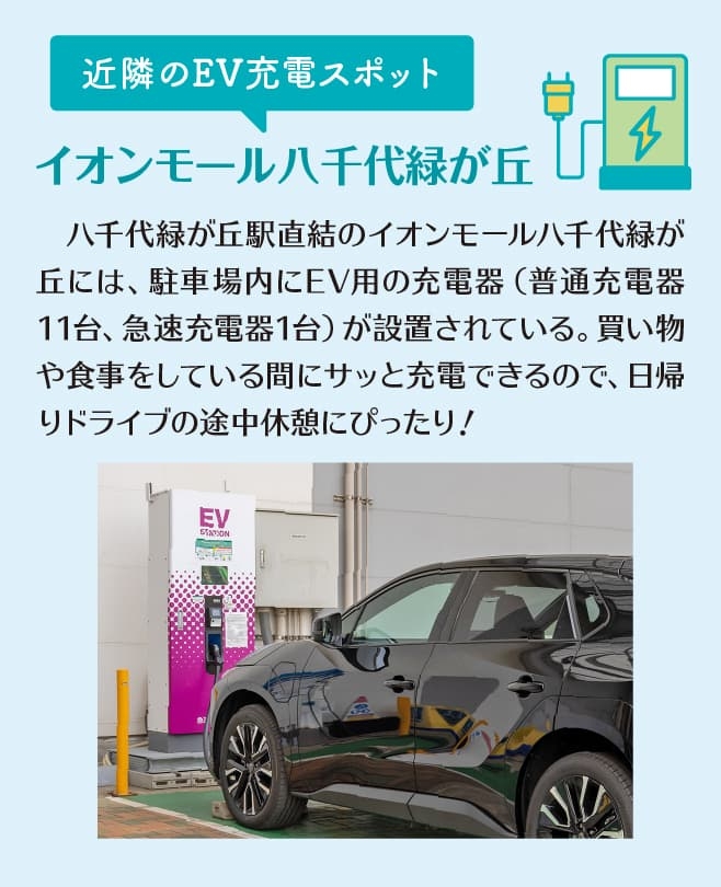 【ドライブプラン】近隣のEV充電スポット イオンモール八千代緑が丘