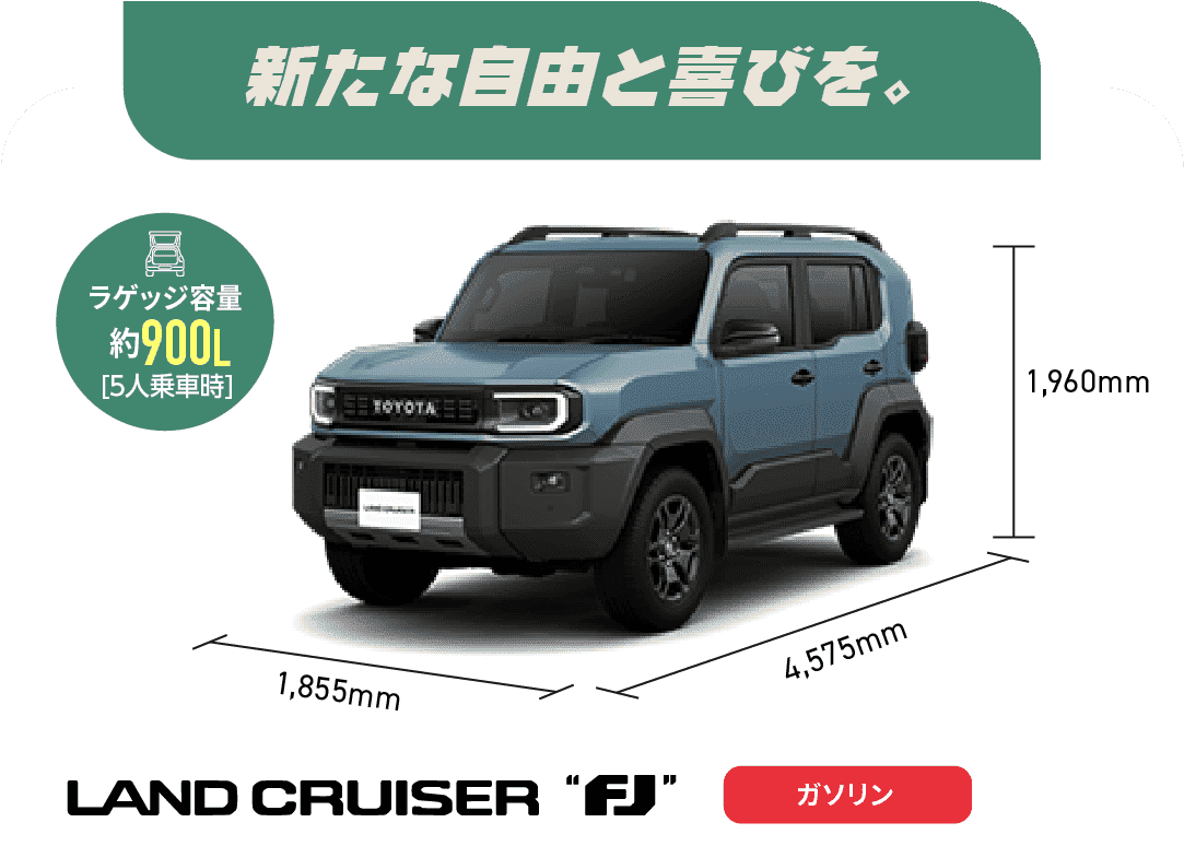 ランドクルーザー“70”　放て、野生を。　ラゲッジ容量約900L[5人乗車時]　ディーゼル