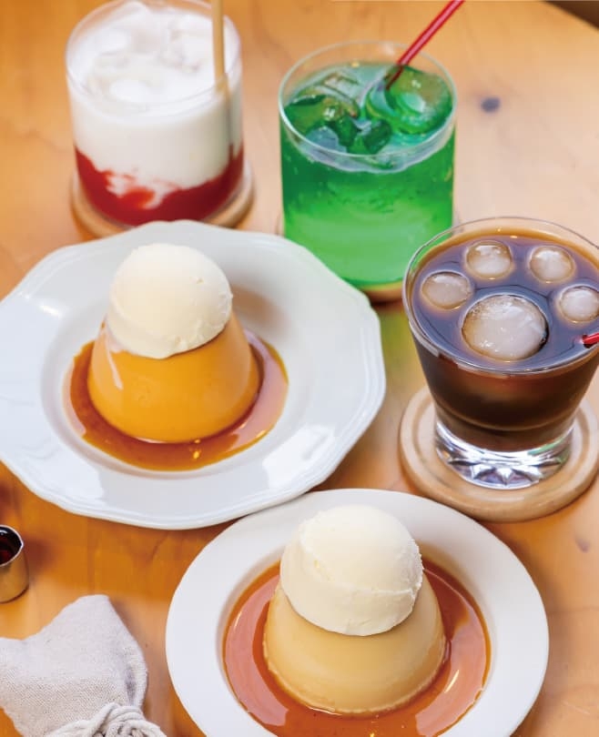 【ドライブプラン】プリンと珈琲 プリンとドリンク