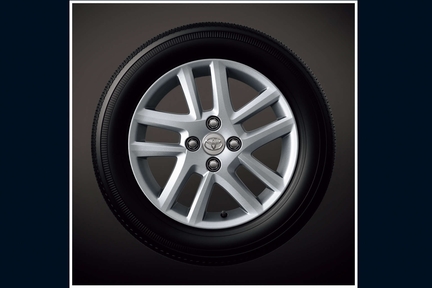 185/60R15 タイヤ&15×5 1/2 J アルミホイール+センターオーナメント(4WD車)